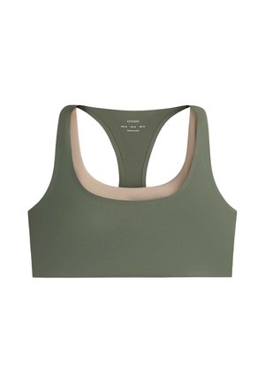 OYSHO, EVERMOVE MEDIUM-SUPPORT DOUBLE-EFFECT SPORTS BRA - Brassières de sport à maintien normal - khaki