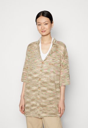 SPACEDYE OVERSIZED  - Casaco de malha - sandstorm/fog green