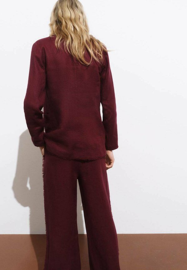 WITH FRAYED ENDS - Blazer - bordeaux4