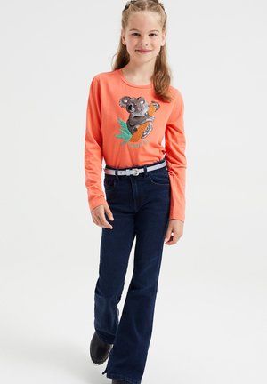 MET EMBROIDERY EN PAILLETTEN APPLICAT - Long sleeved top - orange