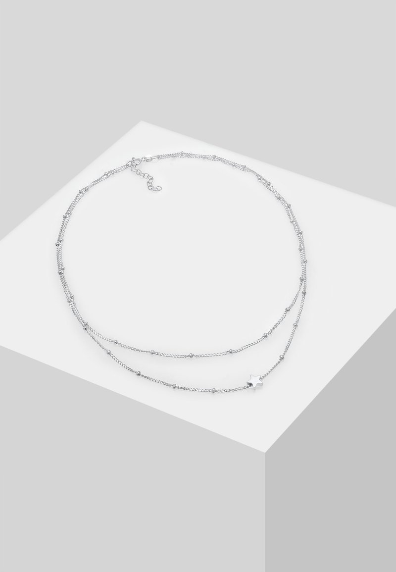 Damen Halsketten | Elli CHOKER LAYER LOOK STAR Halskette silber/silberfarben - XA31765 Damen Halsketten | Elli CHOKER LAYER LOOK STAR Halskette silber/silberfarben - XA31765