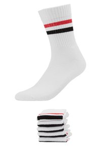 Unselected, white/red/black
