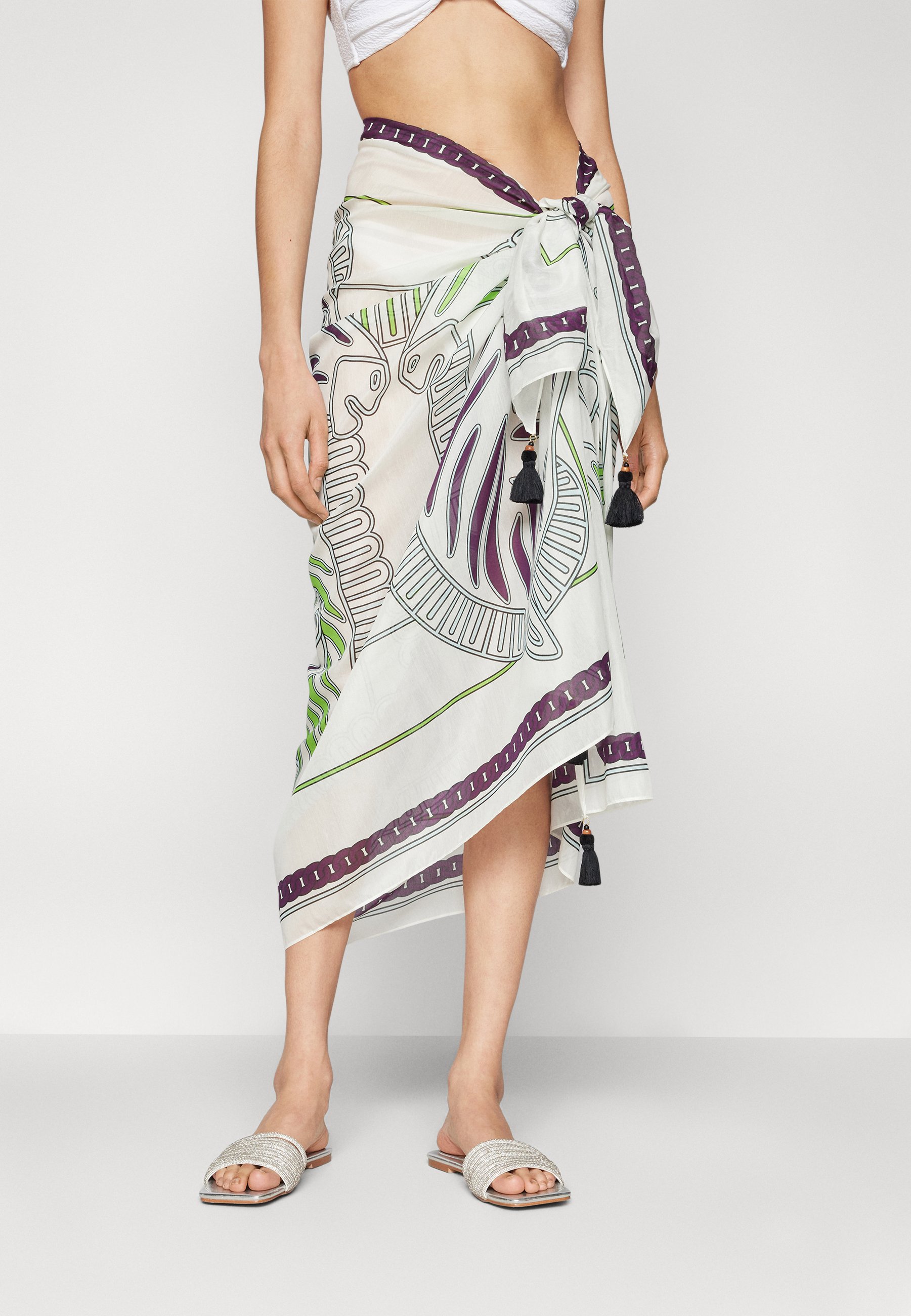 水着・ビーチグッズその他 Tory Burch Pareo In Seta Stampato Printed Pareo: Women's Swim | Coverups | Tory Burch EU