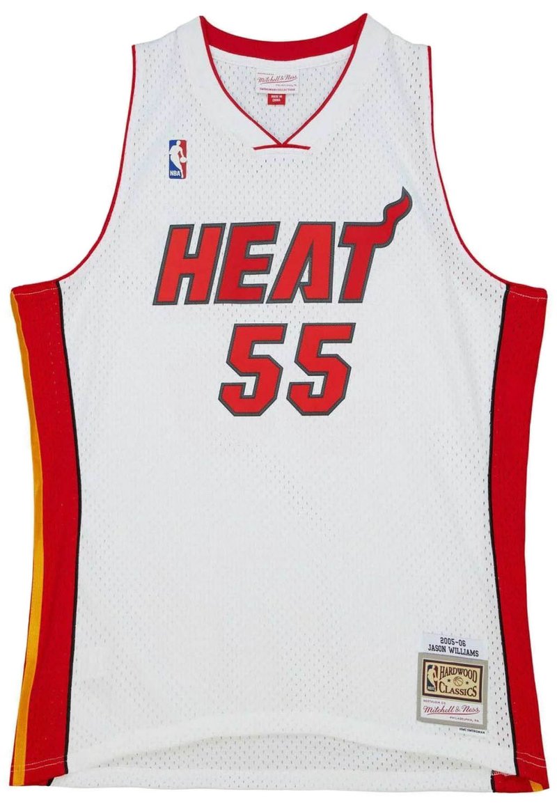 Mitchell & Ness SWINGMAN MIAMI HEAT 2005 JASON WILLIAMS - Top - white