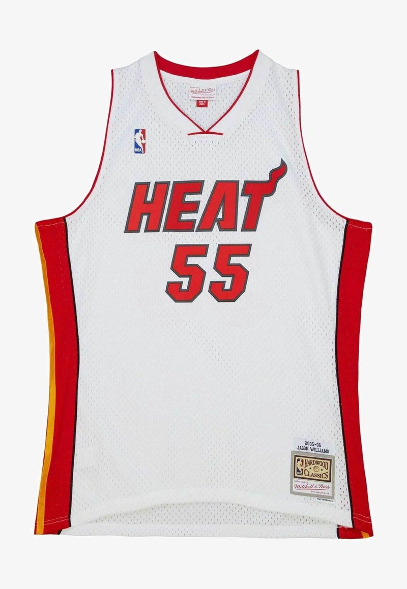 Mitchell & Ness SWINGMAN MIAMI HEAT 2005 JASON WILLIAMS - Top - white