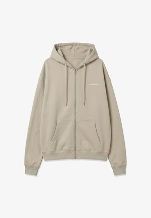 Pegador, PEGADOR REGULAR SWEAT JACKE LOGO - Felpa con zip - beige