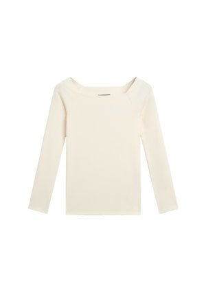 Massimo Dutti, STRETCH LONG SLEEVE TOP - Langarmshirt - sand