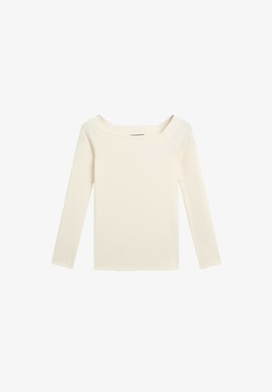 Massimo Dutti, STRETCH LONG SLEEVE TOP - Langarmshirt - sand