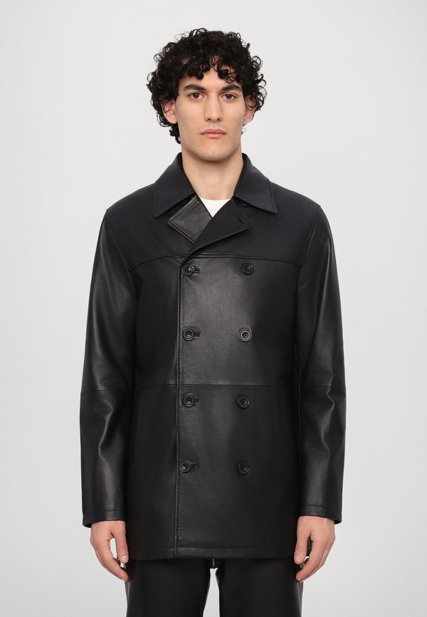 PAUL DOUBLE BREASTED JACKET DISTRESSED - Kurzmantel