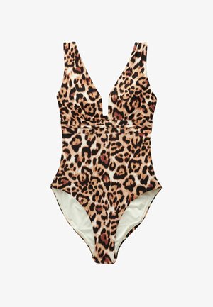 TAN SPOT PLUNGE - Kupaći kostim - animal