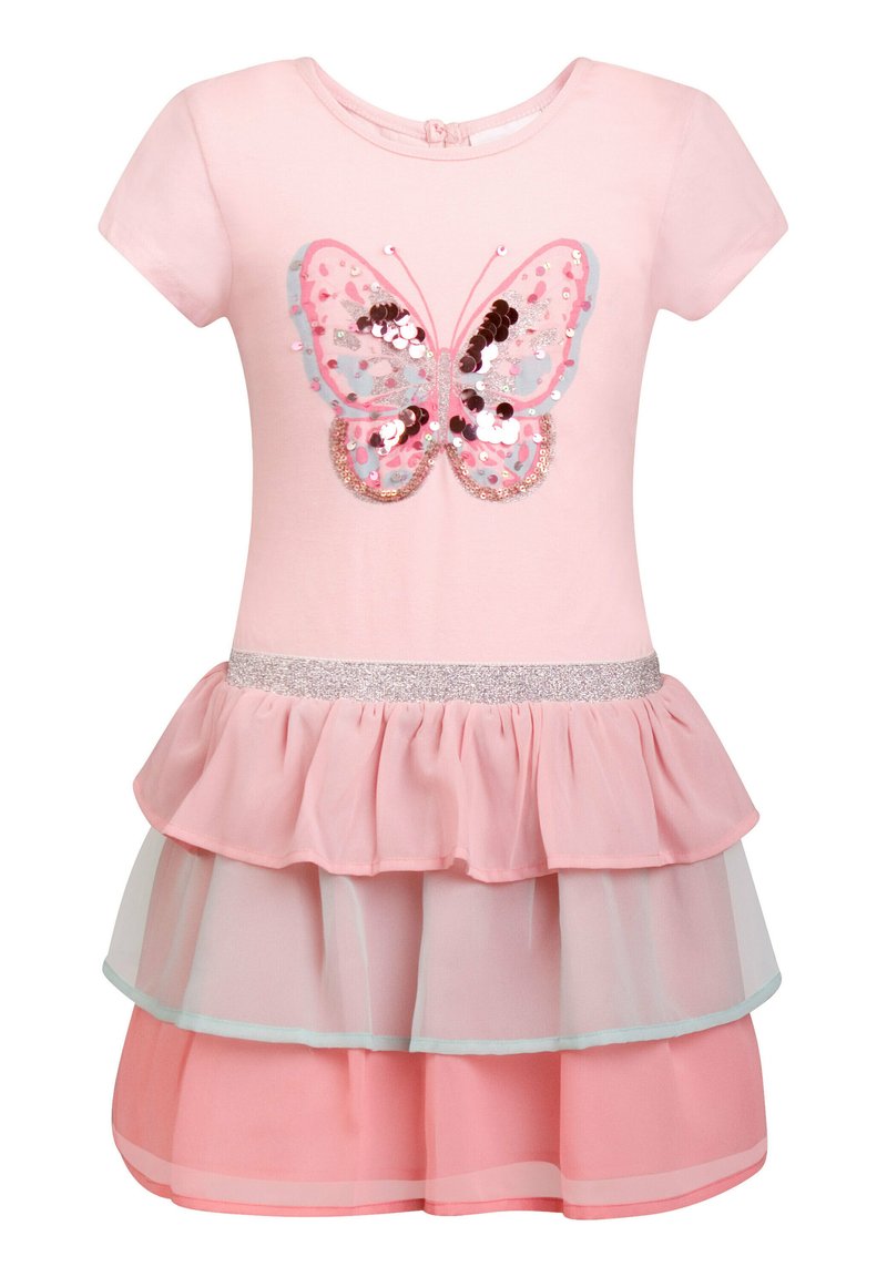 happy girls SCHMETTERLING MIT STUFEN Robe de jour rose/rose clair