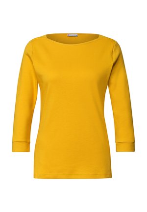 Street One, 3/4-ARM SHIRT MIT U-BOOT-AUSSCHNITT - Langærmet T-shirt - saffron yellow