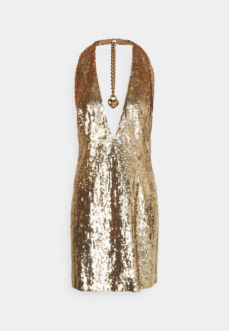 MOSCHINO DRESS - Cocktail dress / Party dress - fantasy shiny gold/gold-coloured - Zalando.ie MOSCHINO DRESS - Cocktail dress / Party dress - fantasy shiny gold/gold-coloured - Zalando.ie