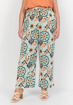 FREJA - Pantalones - c aqua combi