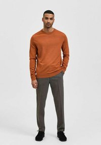 Selected Homme SLHTOWN MAX CREW NECK B NOOS - Maglione - bombay brown