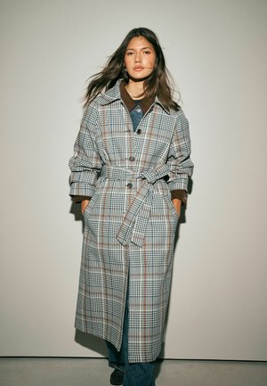 Next, BELTED MIDI TRENCH COAT - Trenchcoat - neutral check