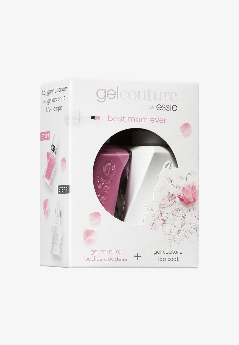 Essie NAIL POLISH GEL COUTURE ROUTINE SET - Nagelverzorgingsset - bodice , überlack gel couture top coat