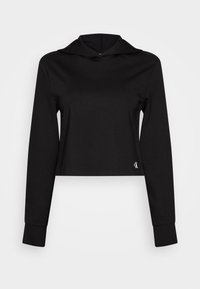 Calvin Klein Jeans MIXED MILANO HOODIE - Camiseta de manga larga - black