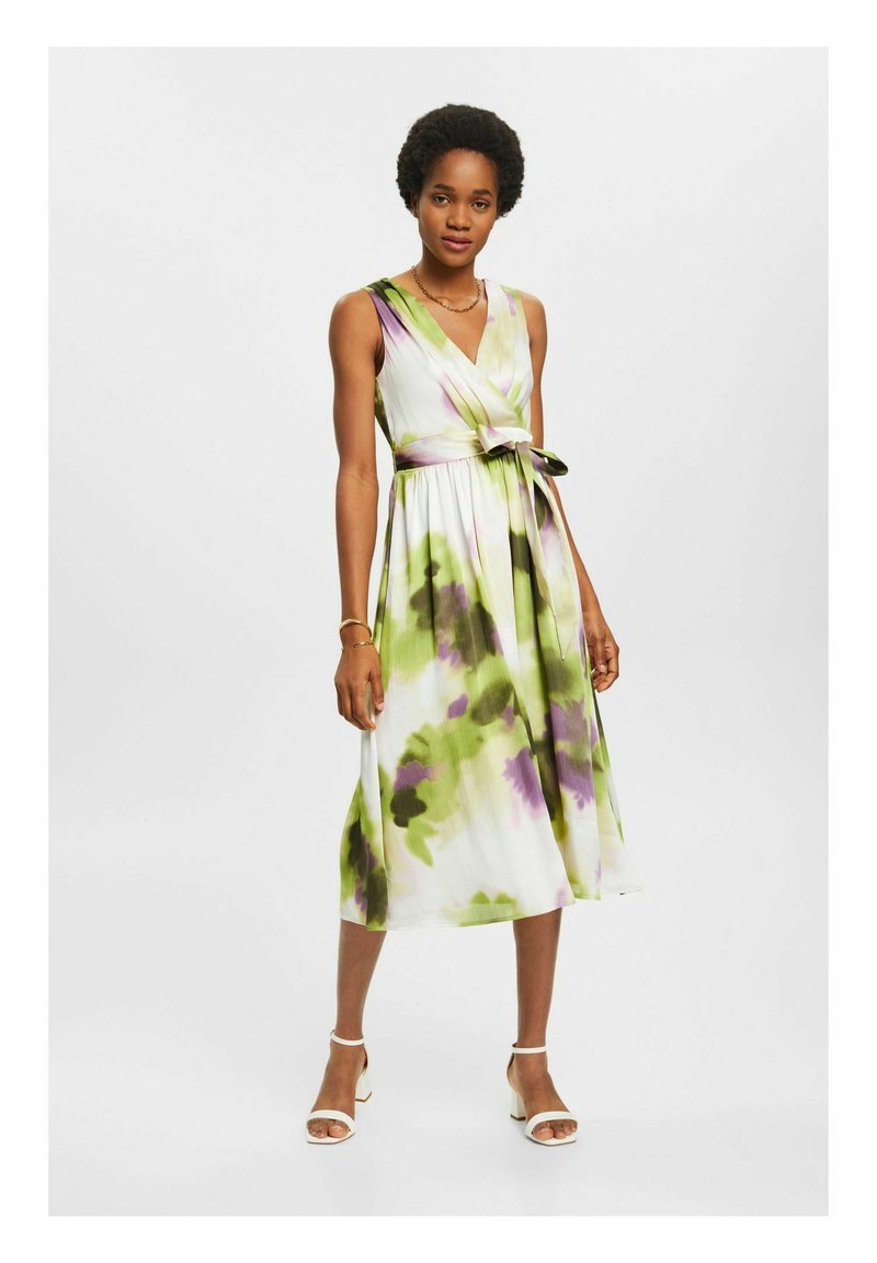 Esprit Collection DOUBLE V MIDI Cocktail dress / Party dress leaf