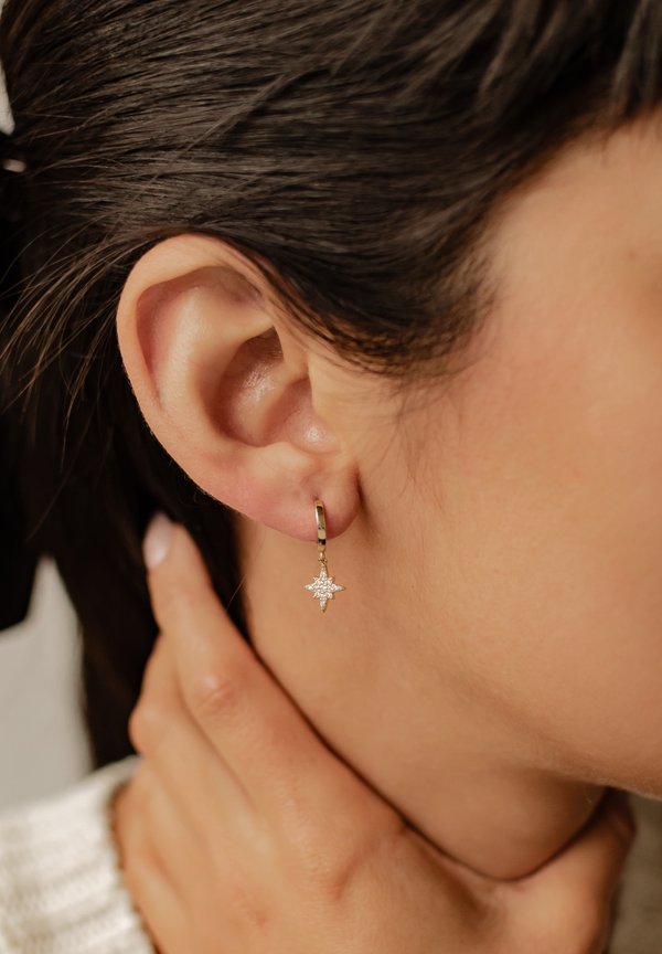 NORDSTERN CREOLEN - Ohrringe - goldfarben