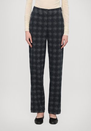 PANTALONI - Stoffhose - madras blu