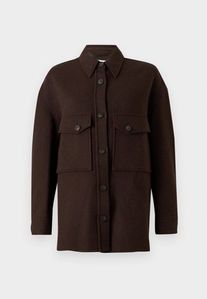 CLOSED, OVERSIZE SHACKET - Summer jacket - mahagony brown