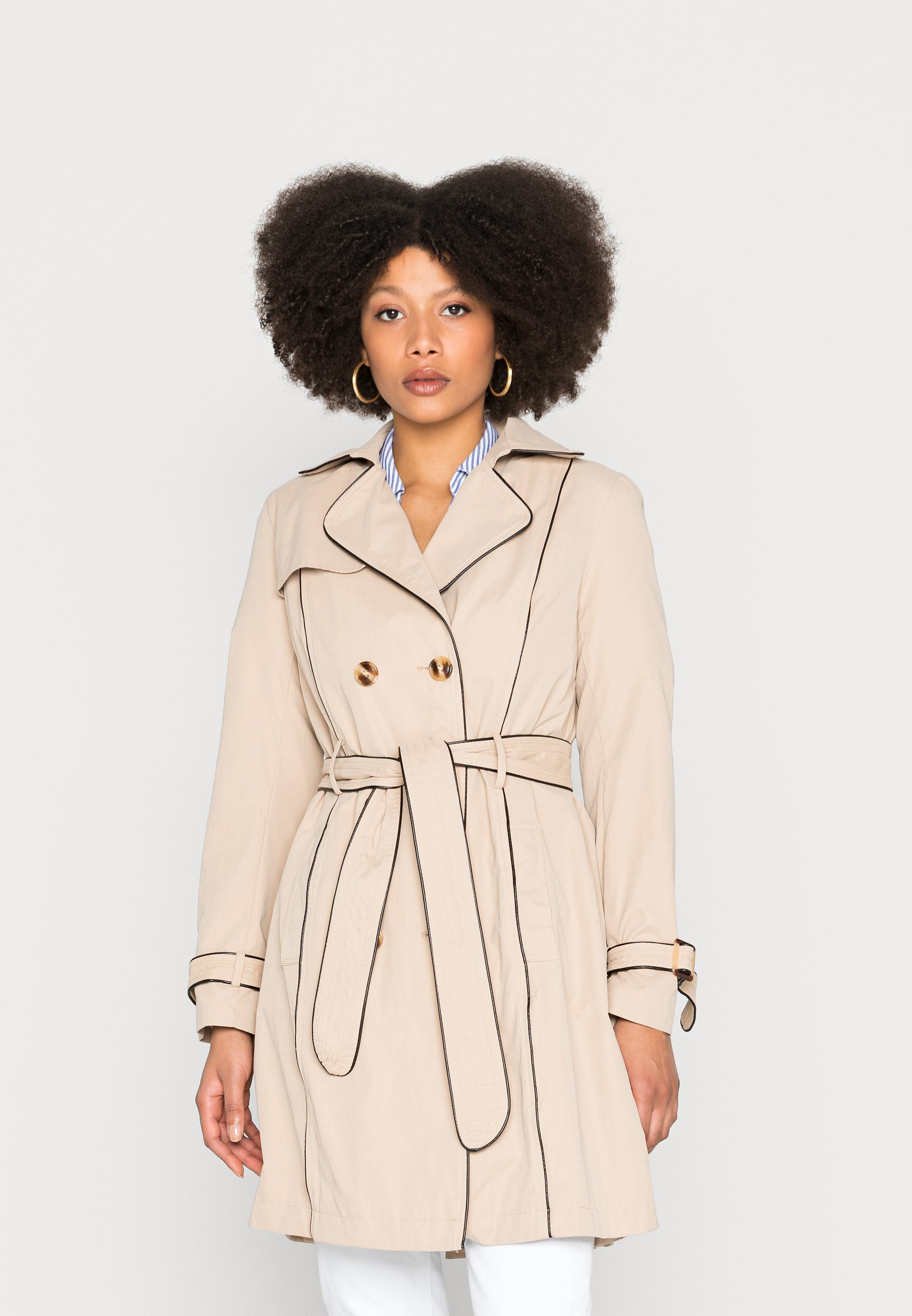 NAF NAF BIAISA - Gabardina - beige - Zalando.es