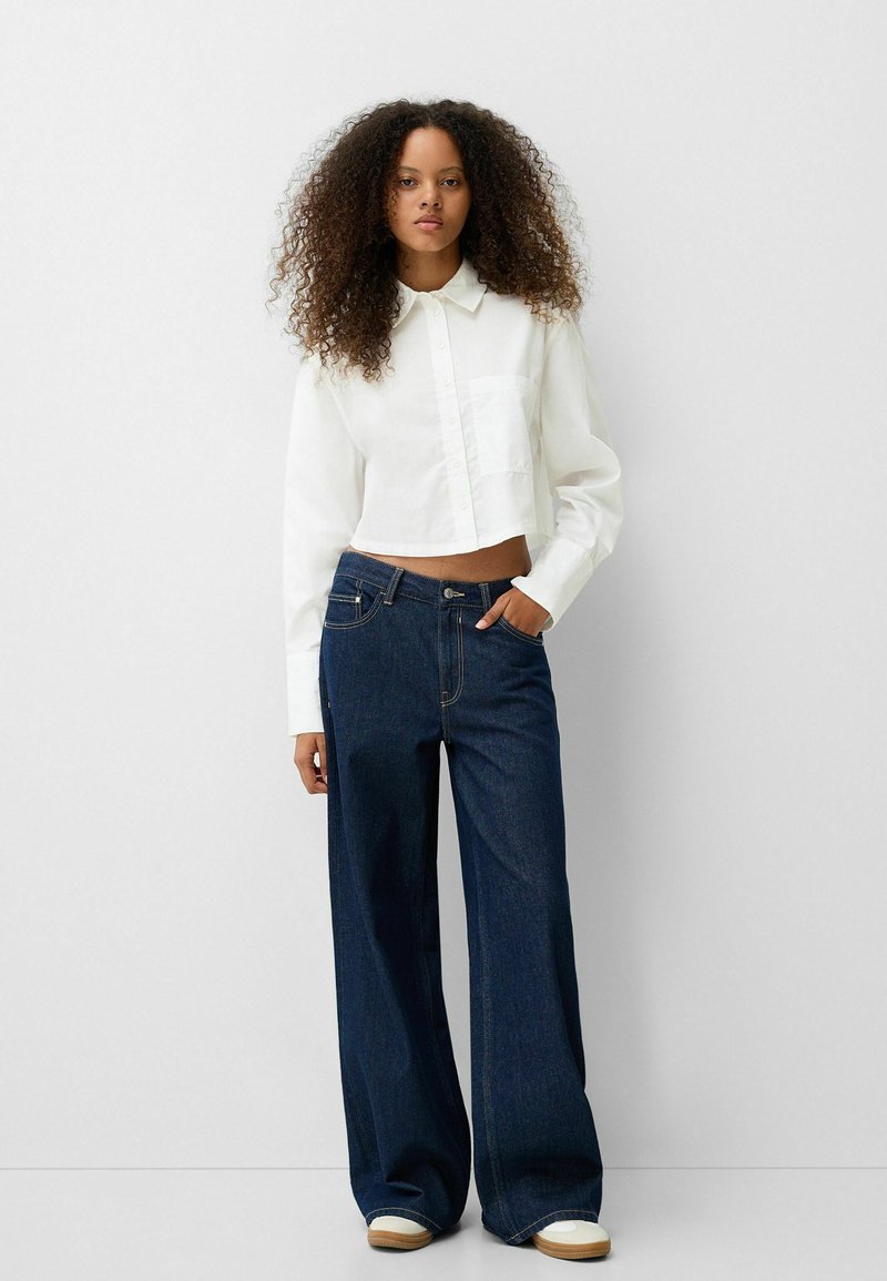 Bershka Overhemdblouse wit