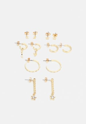 PCSTARRY EARRINGS 6 PACK - Orecchini - gold-colored