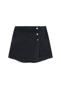 GONNA PANTALONE IN DENIM - Jupe portefeuille - nero denim