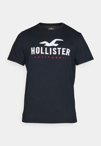 Hollister Cotton Logo Graphic Tee Camiseta estampada black