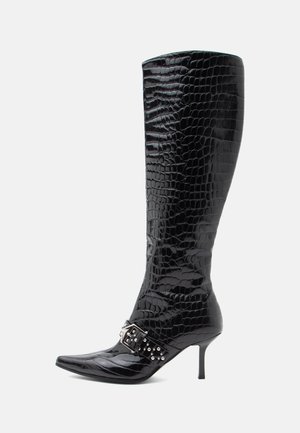 VERONIQUE HIGH - Overknees - black