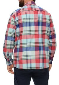 s.Oliver KARIERTES IM SLIM FIT - Hemd - hellorange