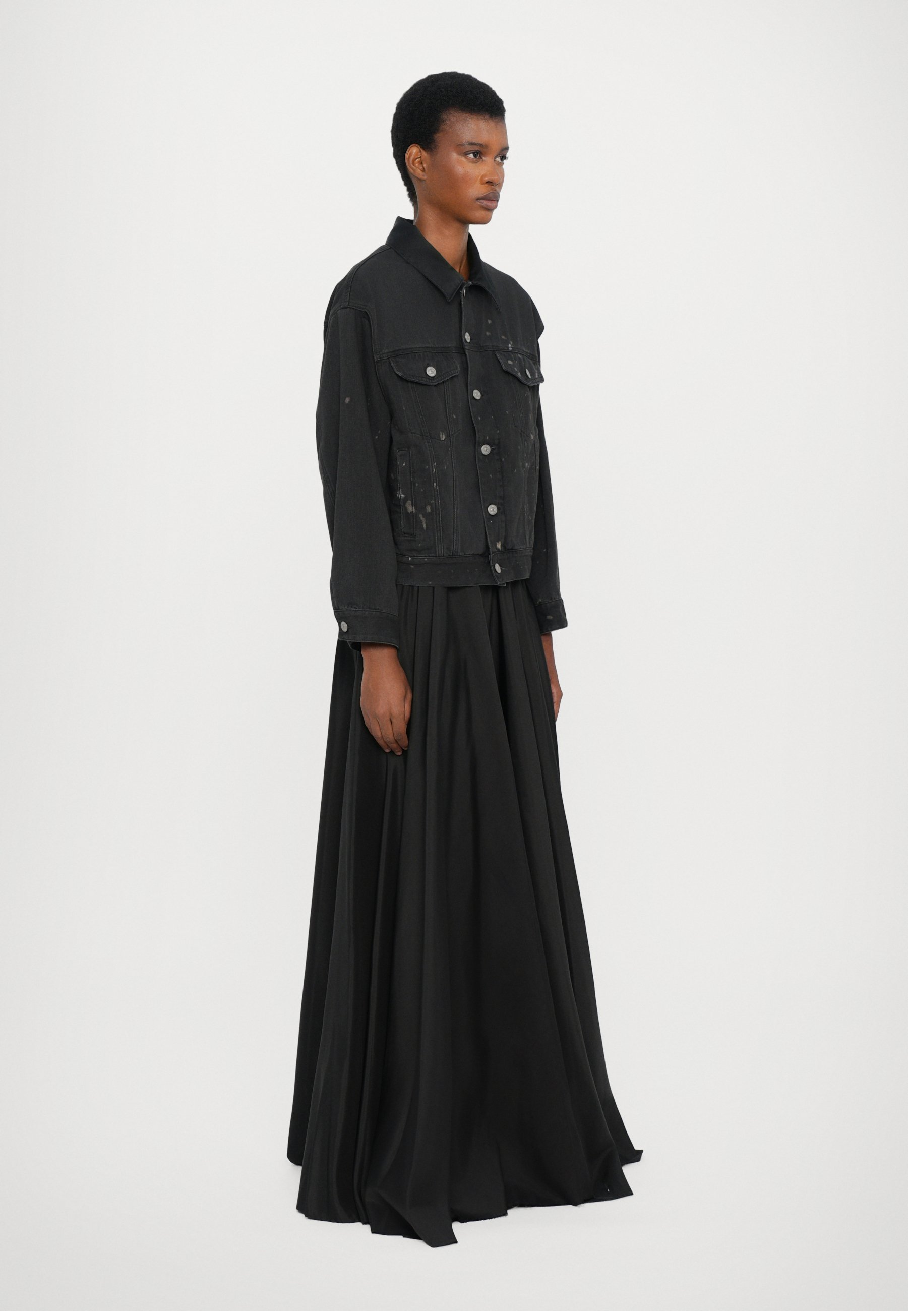 MM6 Maison Margiela SPORTSJACKET - Denim jacket - black - Zalando
