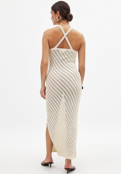 NA-KD Maxi dress - beige - Zalando NA-KD Maxi dress - beige - Zalando