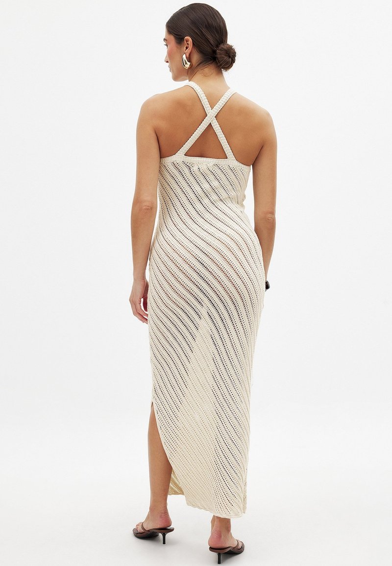 NA-KD Maxi dress - beige - Zalando NA-KD Maxi dress - beige - Zalando
