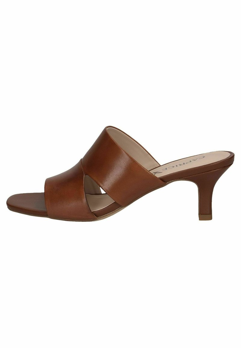 Caprice - Mules à talons - cognac nappa, Agrandir