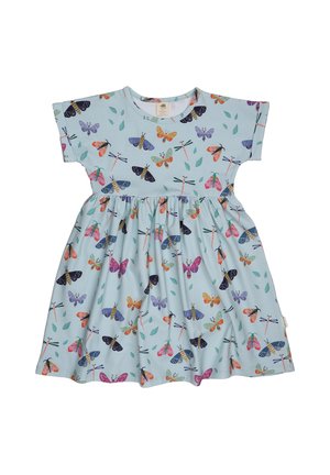 COLORFUL BUTTERFIES - Jersey dress - blue