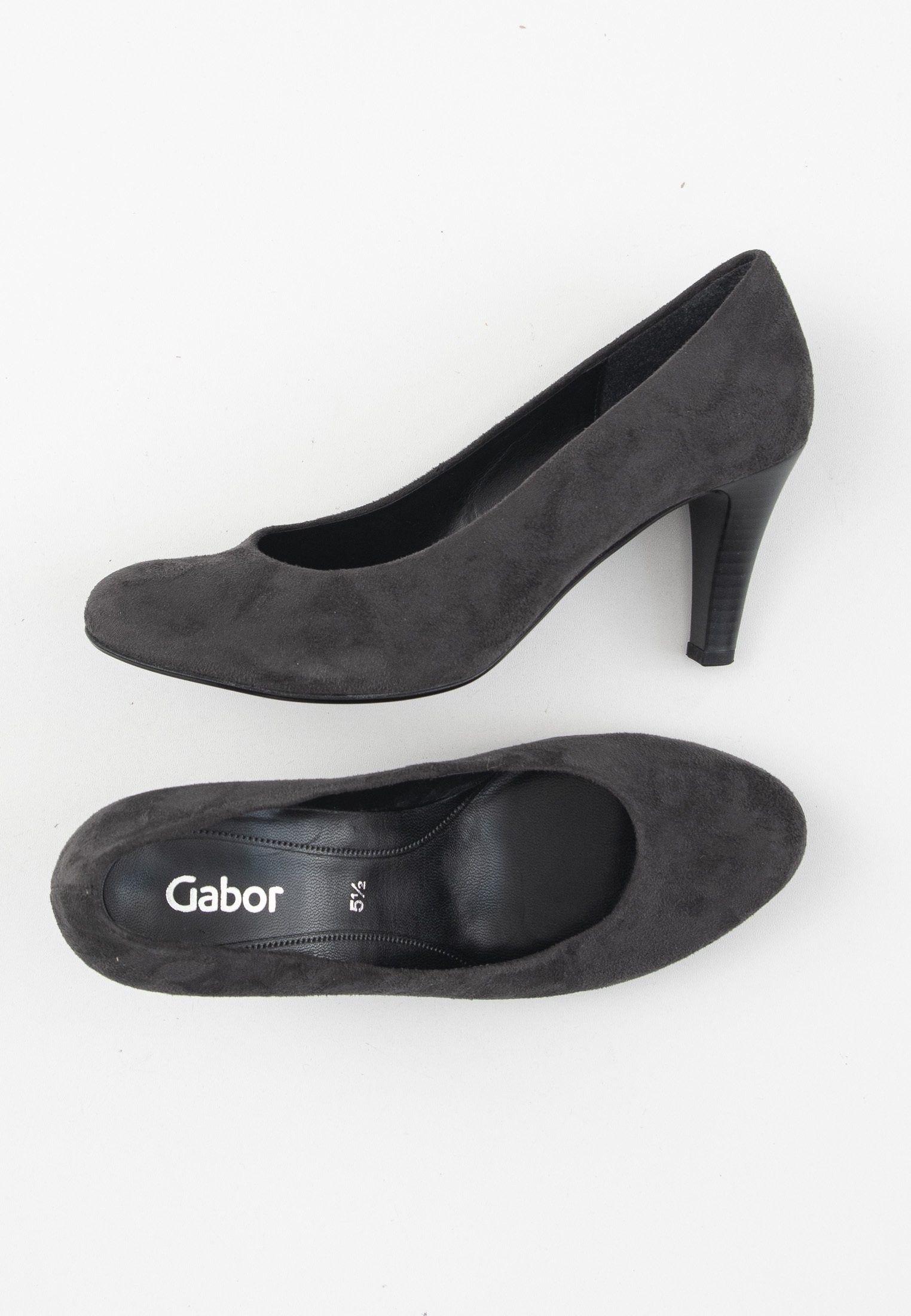Gabor Pump Licht Grijs Nubuck 26.133.40 | Gabor | Schoenmode Anneke