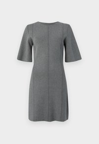 OBJREYNARD SHORT DRESS - Žerzejové šaty - medium grey