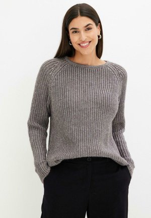 MIT GLITZERGARN - Pullover - grey