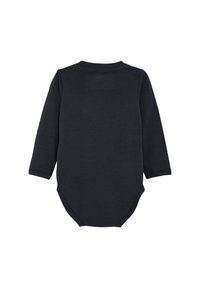 Svart långärmad bodysuit tillverkad av mjukt, stretcht material. Har en rund halsringning och tryckknappar i botten för enkel påklädning.