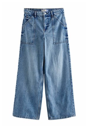 ADJUSTABLE CINCH BACK WIDE - Džínsy voľného strihu - mid blue