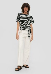 s.Oliver T-shirt print - schwarz