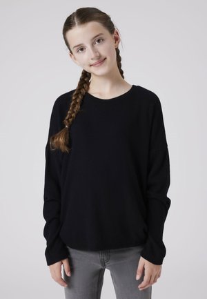 LANGARM - Pulover - black