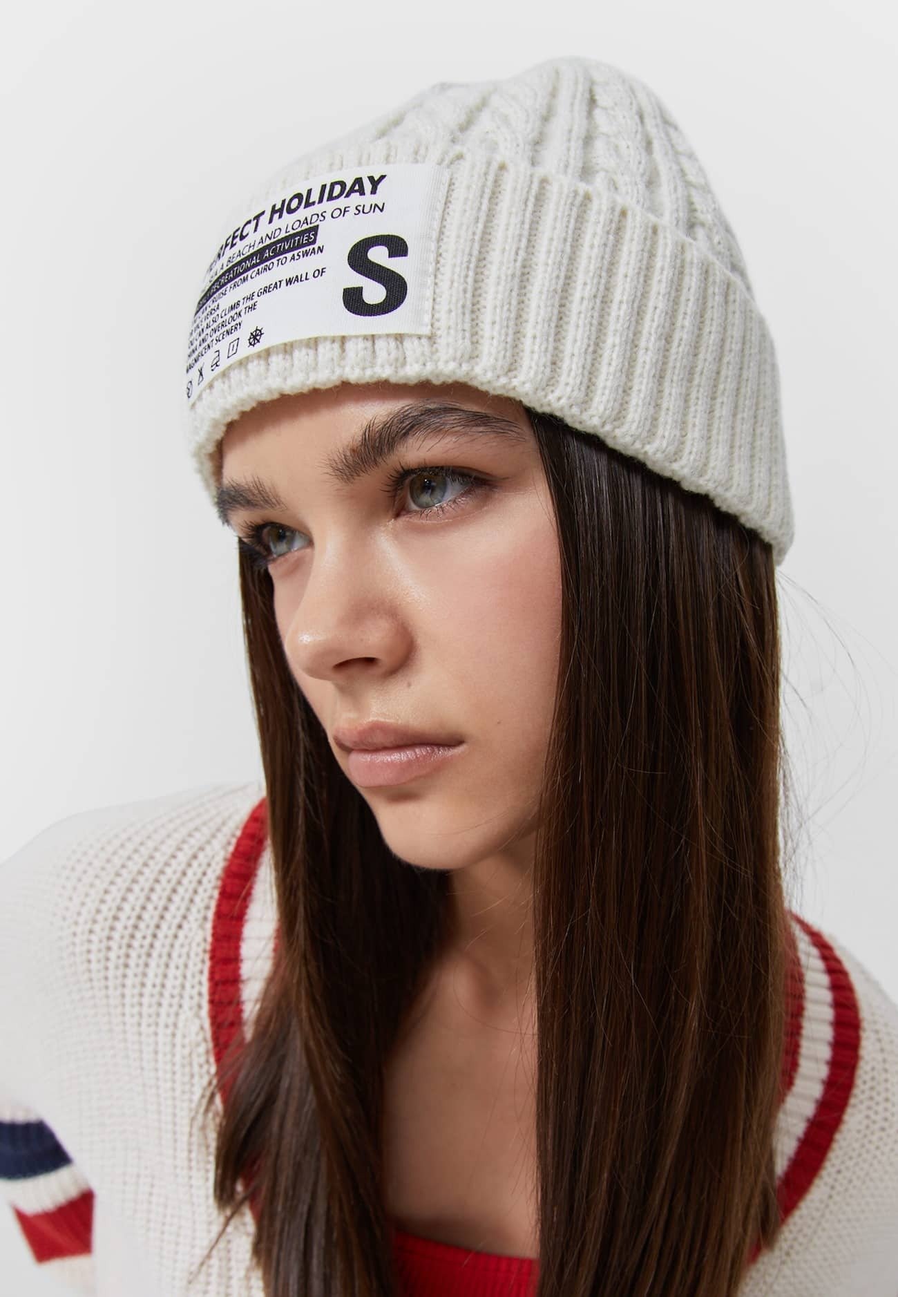Stradivarius MIT ZOPFMUSTER - Berretto - off white/avorio - Zalando.it