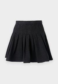 ONLJEAN PLEAT SKIRT - Miniskjørt - washed black
