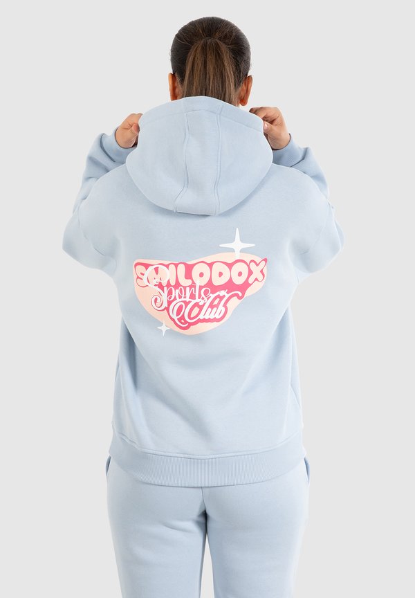 RIVA PRINT HOODIE - Kapuzenpullover - hellblau