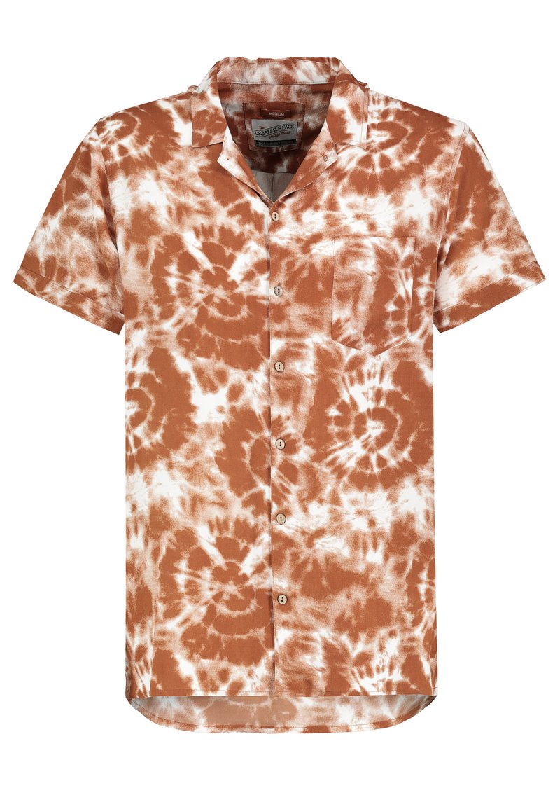 Herren Freizeithemden | Urban Surface MIT BATIK-PRINT Hemd brown/braun - AR18034 Herren Freizeithemden | Urban Surface MIT BATIK-PRINT Hemd brown/braun - AR18034