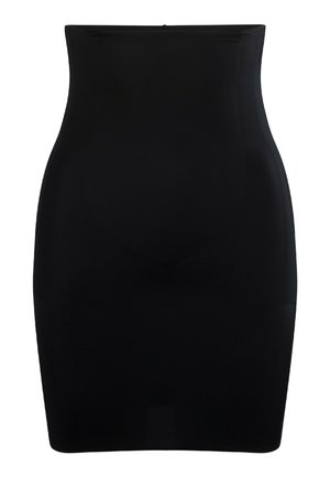 Gonna a matita nera a vita alta realizzata in tessuto morbido, con un design aderente e bordi senza cuciture per una silhouette elegante.
